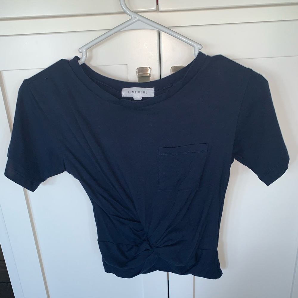 Lime Blue shirt from Dry Goods